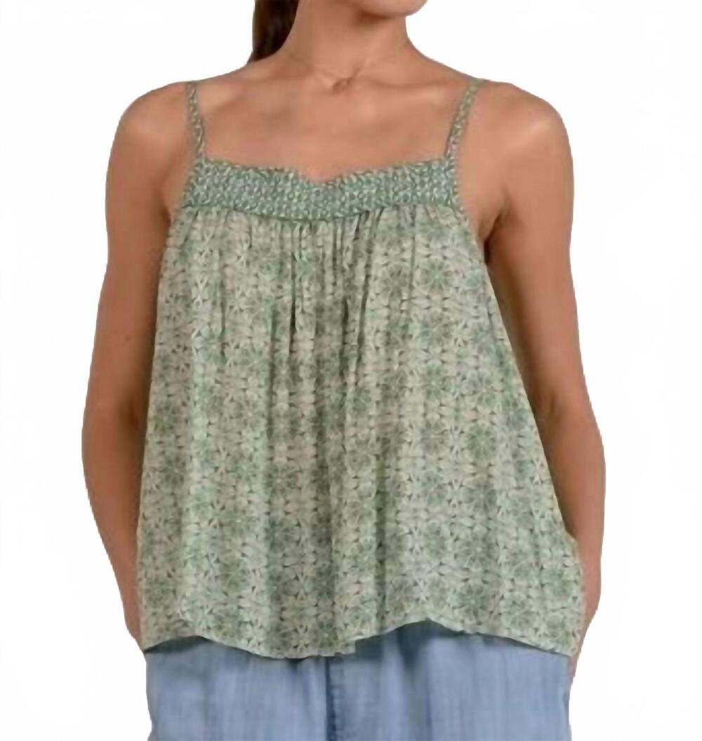 NEW ELAN breeze tank top - plus in emerald